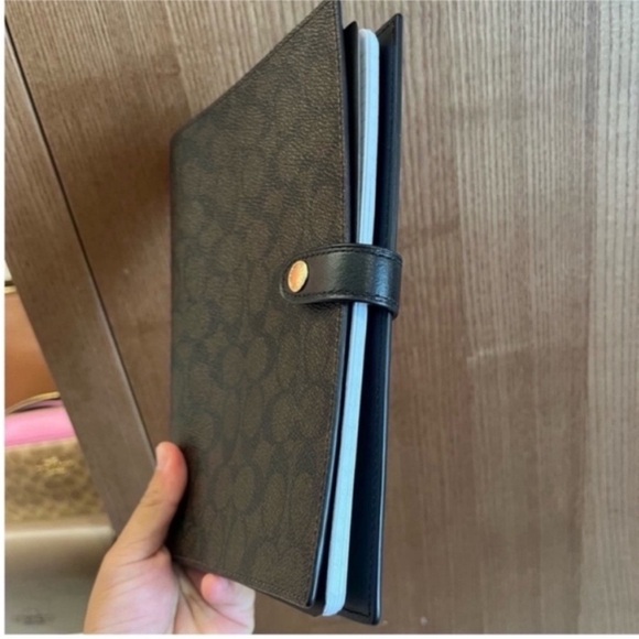 Coach Black Patterned Notebook - Picture 3 of 7